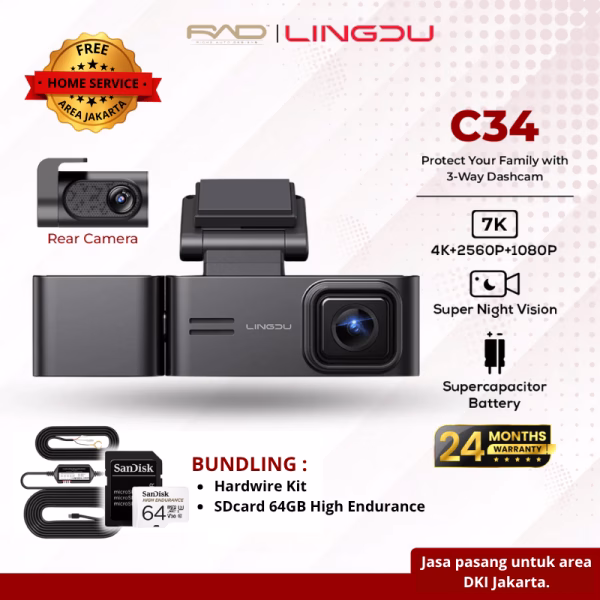 Dashcam Lingdu C34